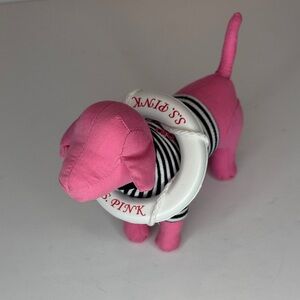 PINK Victorias Secret plush dog with nautical theme